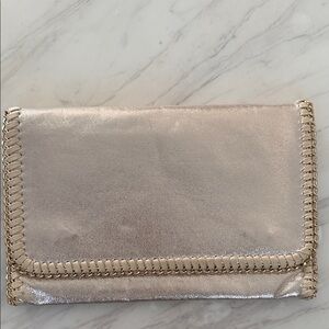 Elegant Cream gold Clutch Bag